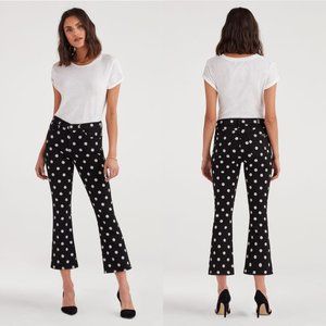 7 For All Mankind Black and White Polka Dot Jeans size 26